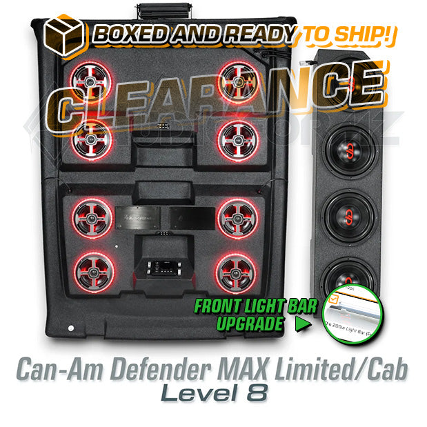 2016-2025 Can-Am Defender MAX Limited/Cab LEVEL 8 Stereo Tops (4-Door, HD7-HD10)