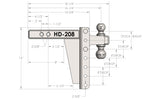 Bulletproof Heavy Duty 8” Drop/Rise Hitch 2" Box Steel Shank