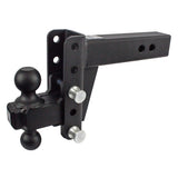 Bulletproof Heavy Duty 4” Drop/Rise Trailer Hitch 2.5" Box Steel Shank