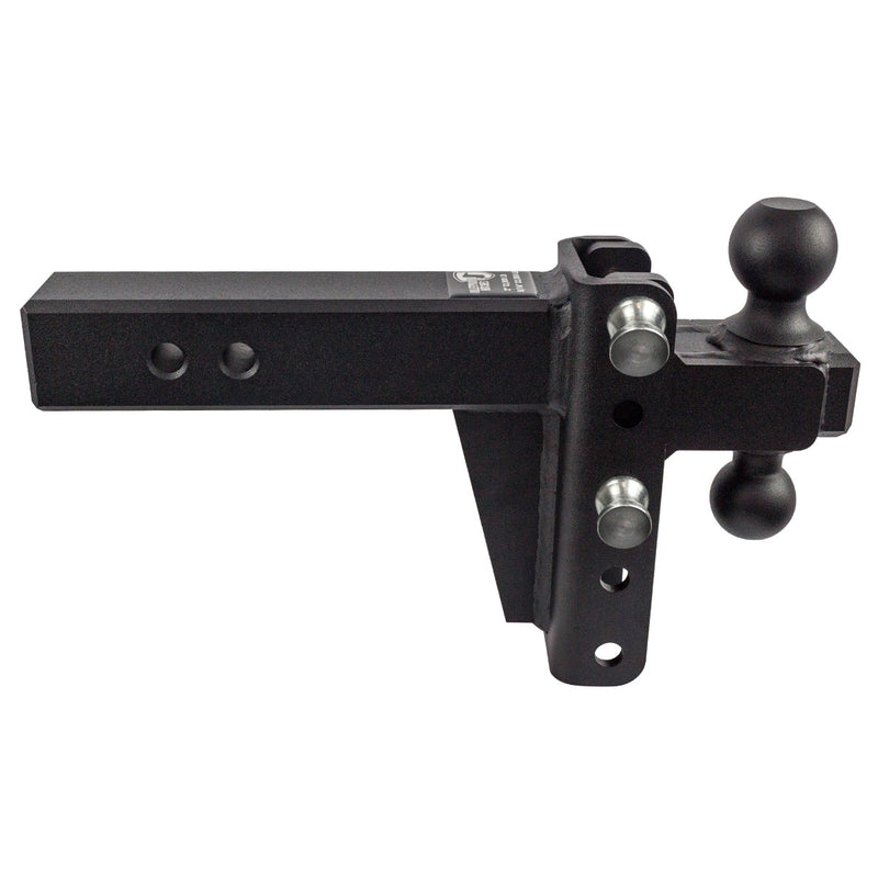 Bulletproof Heavy Duty 4” Drop/Rise Trailer Hitch 2.5" Box Steel Shank