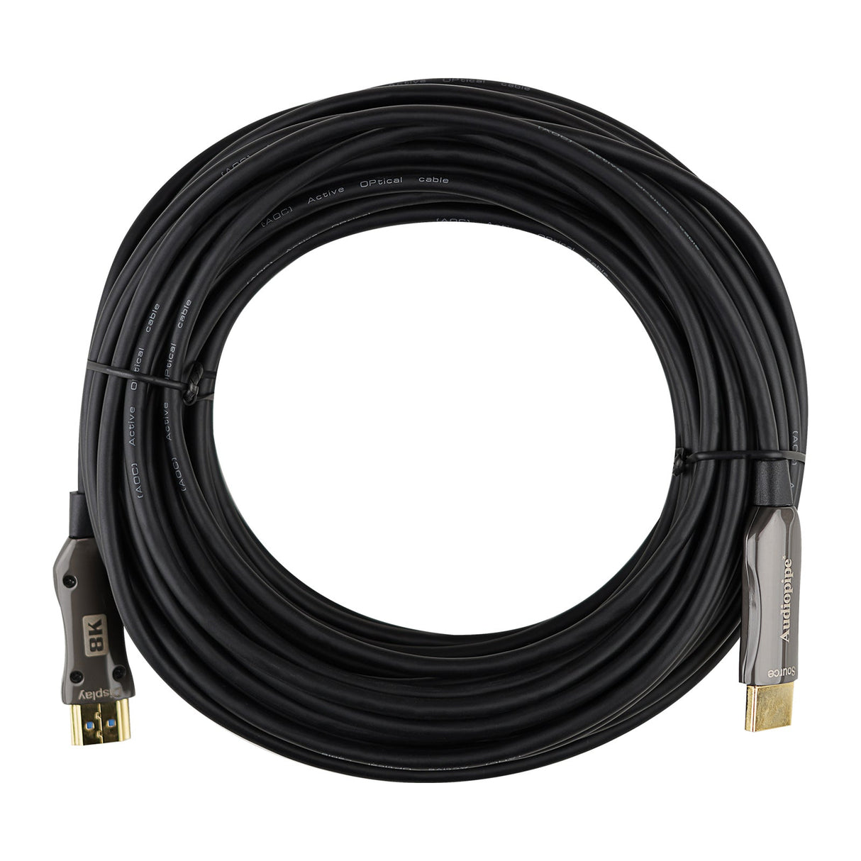 50Ft 8K Active Optical Fiber HDMI Cable (HDO-3D21R50-8K) Audiopipe