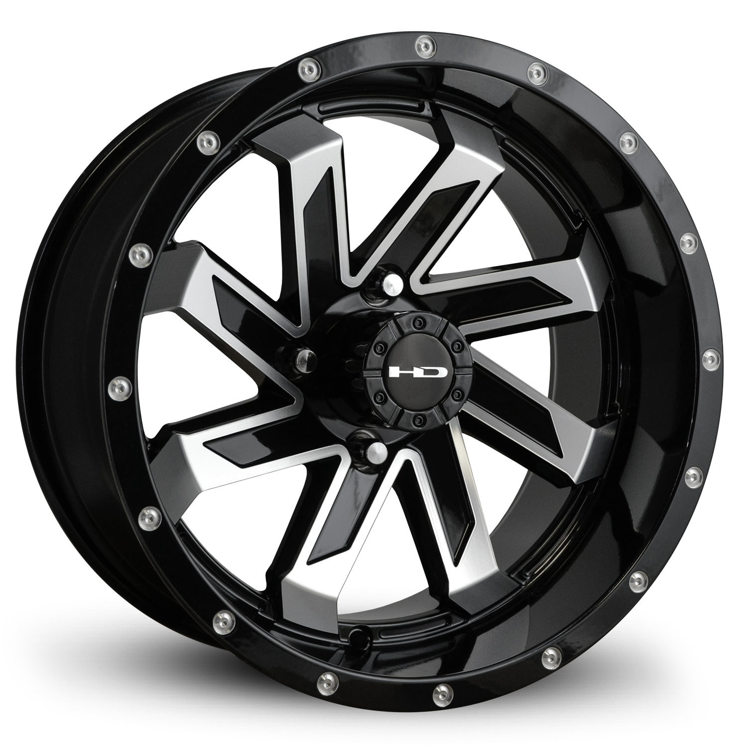 HD Golf Saw 12x7 Gloss Black/Mchnd Face w/Rvts