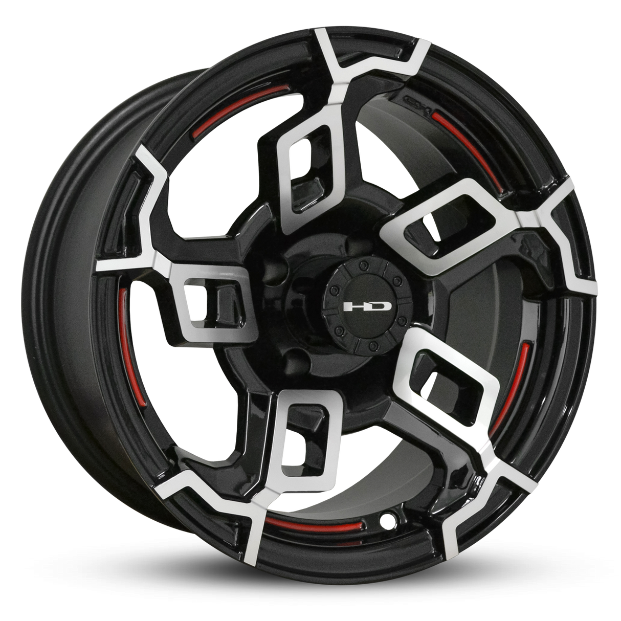 HD Golf Switch 14x7 | -14 Offset Gloss Black/Mach Face&Redline