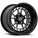 Hostile Rival Gloss Black Blade Cut Forged Wheel