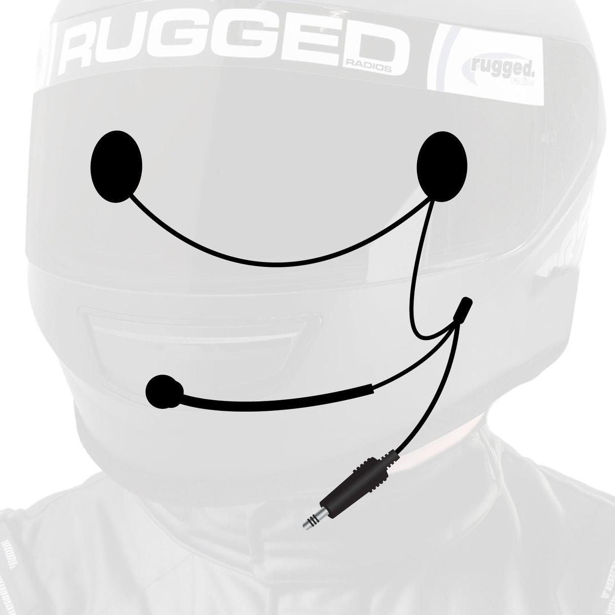 4C IMSA Wired Helmet Kit with Speakers and Mic