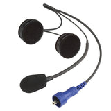 RUGGED Wired Helmet Kit with Alpha Audio Speakers and Mic