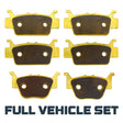 Honda Rincon TRX680/Rubicon 700 2008-2026 Brass Brake Pad Set Traild