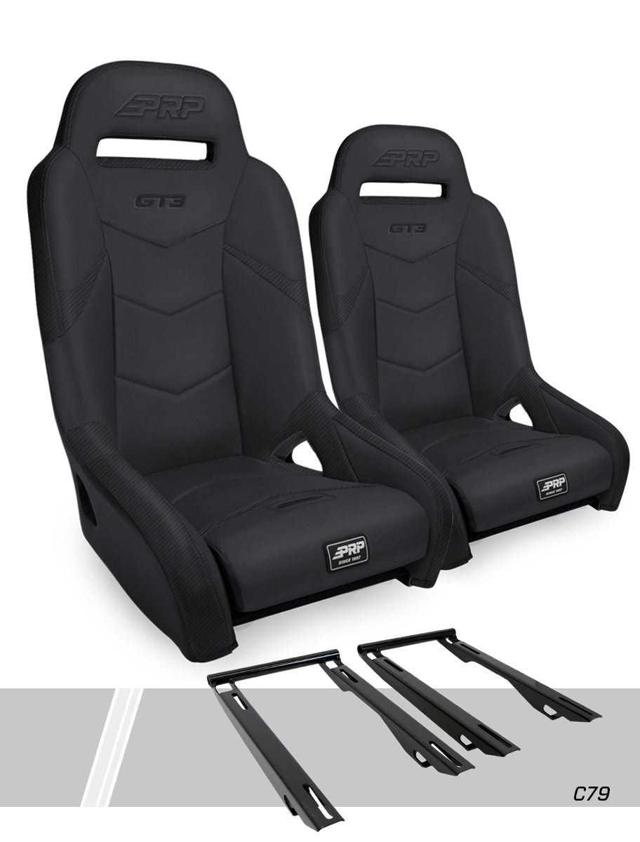 GT/S.E. Suspension Seats Kit for Polaris General, RZR S 900, 900 Trail, Trail, XP 1000, Turbo, Turbo S, RS1 by PRP