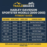 Harley-Davidson Sportster 2000-2003 Ceramic Brake Pad Set Traild