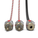 Level 3 RCA 100% Copper OFC Y Connector  2 FEMALE to 1 MALE - BLACK - RED
