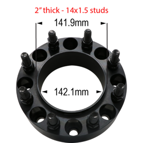 2" thick - 8 x 200mm to 8 x 200mm - Hub Centric Ford Far From Stock - CWA