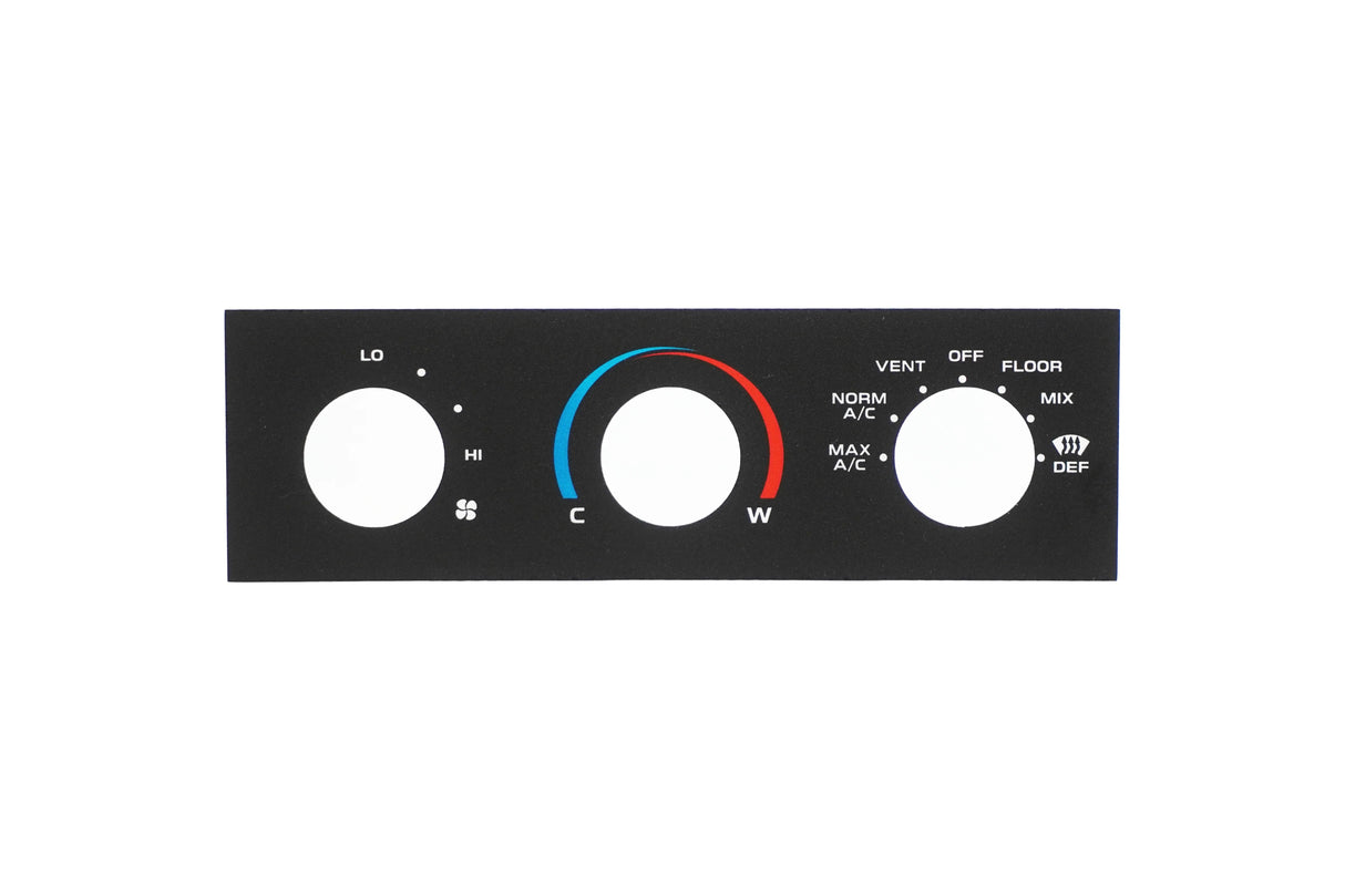Cluster Faceplate Kit - XLT Modern - Diesel - 1992-1997 Ford F-Series Chinook Auto