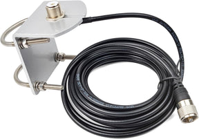 HYS L Shape Mount Mobile Antenna Bracket SO239 to PL-259 TekShack