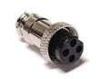 Ham/CB/Audio 4-Pin Female Mic Connector 274-001A TekShack
