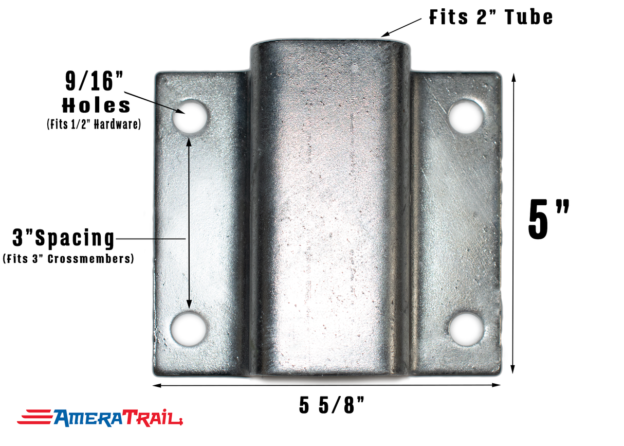 Dual Support Adjustable Bunk Bracket System - Complete Kit, All Stainless-Steel Hardware