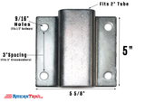 Dual Support Adjustable Bunk Bracket System - Complete Kit, All Stainless-Steel Hardware