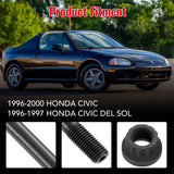 Head Stud Kit for 1996-2000 Honda Civic 1996-1997 Honda Civic Del Sol Flashark