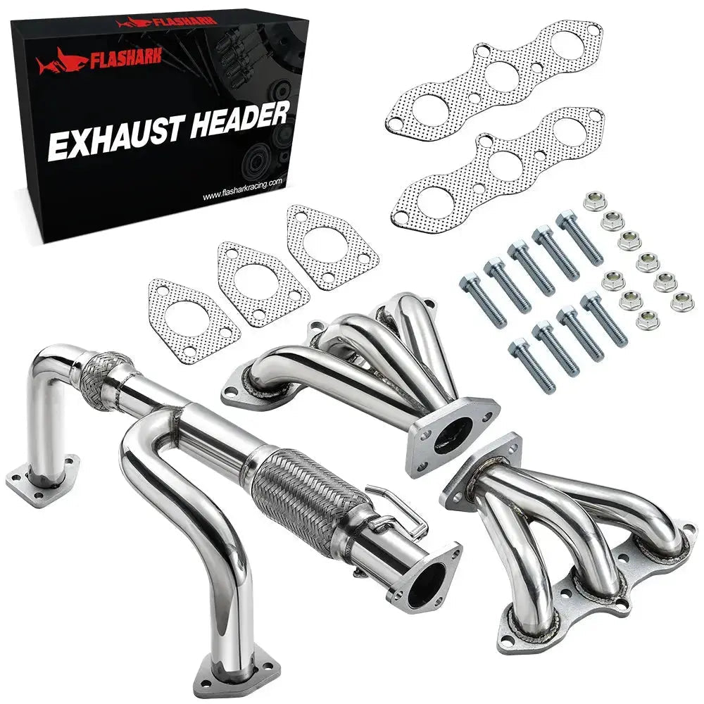 Exhaust Header for 1998-2002 Honda Accord J30 3.0L 1999-2003 Acura CL/TL J32 3.2L V6 Flashark