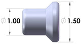 3/4-16 Heavy Wall Left Hand Thread Tube Insert for 1 Inch ID Tubing