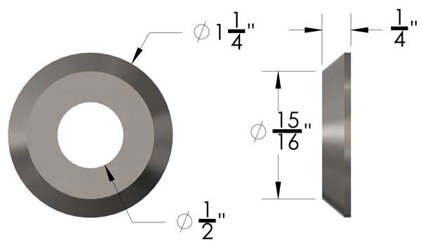 Weld Washer 1/2" 6 Pack