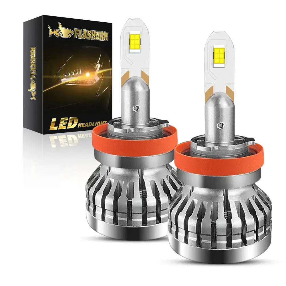 9005/HB3 H4 H7 H11 H13 LED Headlight Bulbs 80W 6400LM 6000K 2 Bulbs