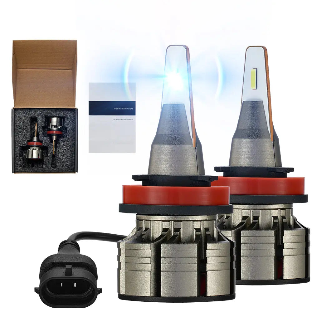 H11 H8 H9 LED Headlight Bulbs 60W 6500K ‎‎‎16000LM White 2Pcs for Chevrolet/Ford/Toyota/Dodge/GMC/Honda/Nissan/Lexus/Jeep/Mazda Flashark