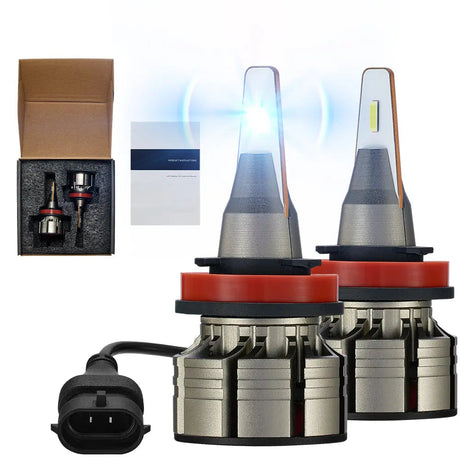 H11 H8 H9 LED Headlight Bulbs 60W 6500K ‎‎‎16000LM White 2Pcs for Chevrolet/Ford/Toyota/Dodge/GMC/Honda/Nissan/Lexus/Jeep/Mazda Flashark