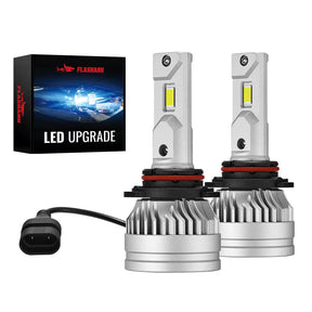 9006/HB4 LED Headlight Bulbs 100W 6500K ‎22000LM White 2Pcs for Chevrolet/Ford/GMC//Toyota/Dodge/Honda/Nissan/Lexus/Jeep/Mazda Flashark