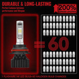 9007/HB5 LED Headlight Bulbs 100W 6500K ‎‎14000LM White 2Pcs Dual-function Flashark