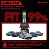 9007/HB5 LED Headlight Bulbs 150W 6500K ‎‎22000LM White 2Pcs Dual-function