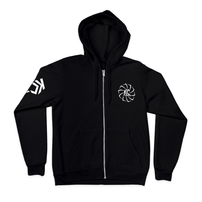 "The Boss" Unisex, Right Sleeve Print - Zip Up Hoodie