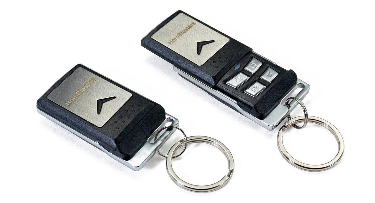 HornBlasters 4 Channel Car Alarm with Flip Remote HornBlasters