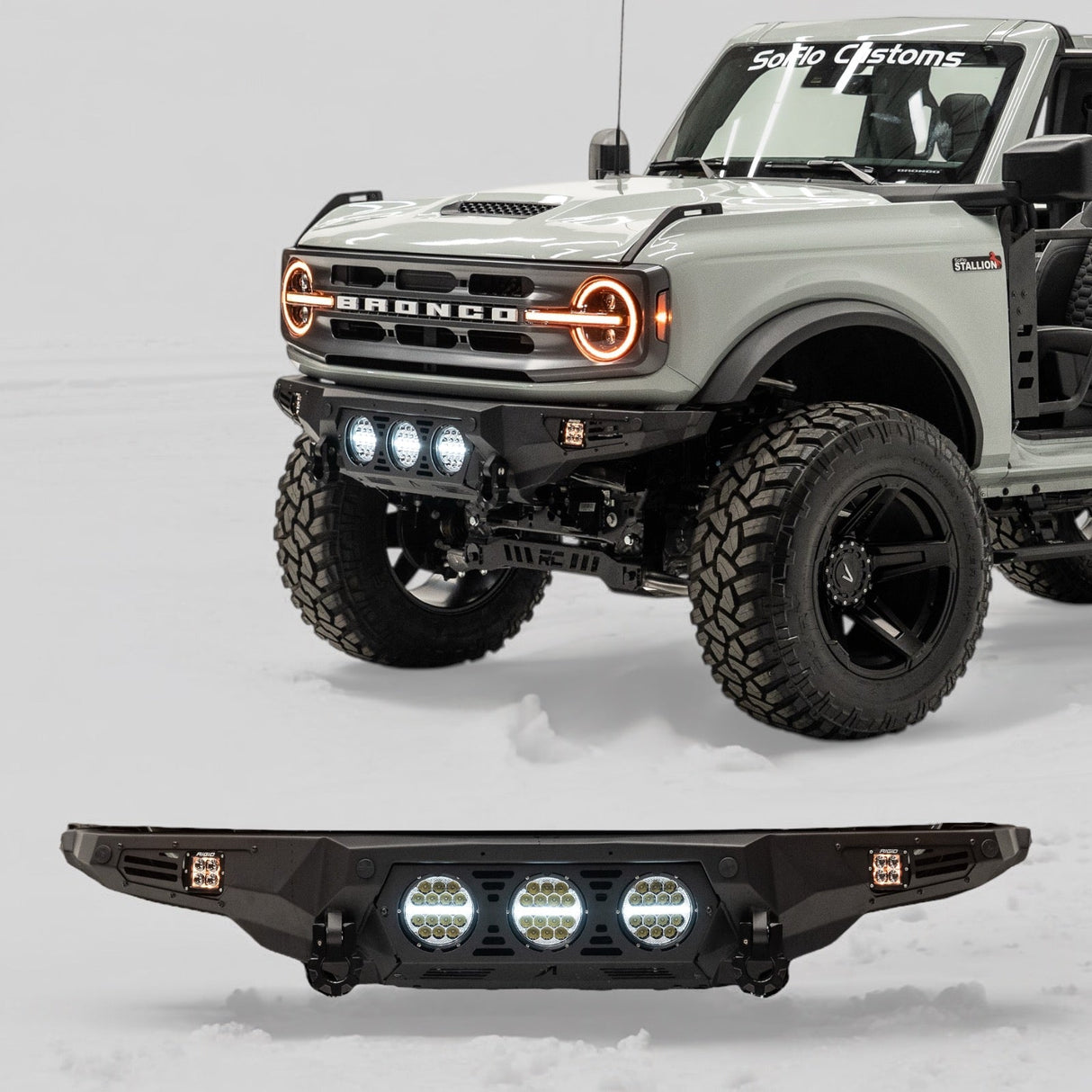Ford Bronco Baja Front Bumper w/ Lights 2021-2026