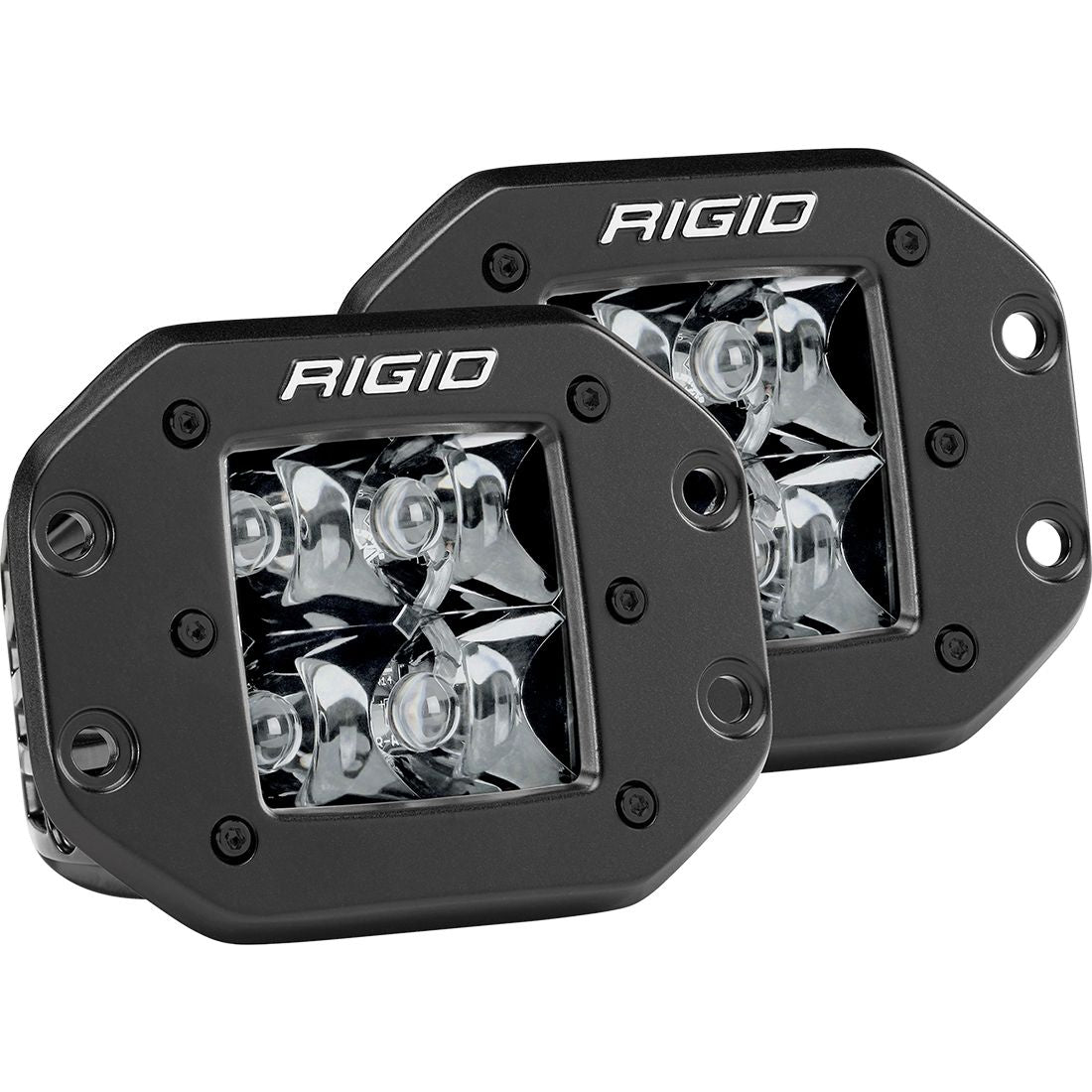 Rigid Industries D-SERIES PRO SPOT FM /2 MIDNIGHT  Flush Mount Far From Stock - Meyer Distributing
