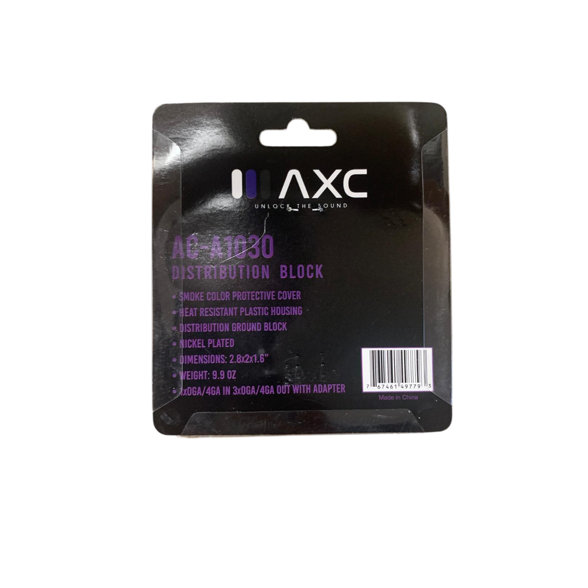 Audio Xtreme Code AC-1030 Distribution Block (1) 0G/4G In (3) 0G/4G Out Audio Xtreme Code