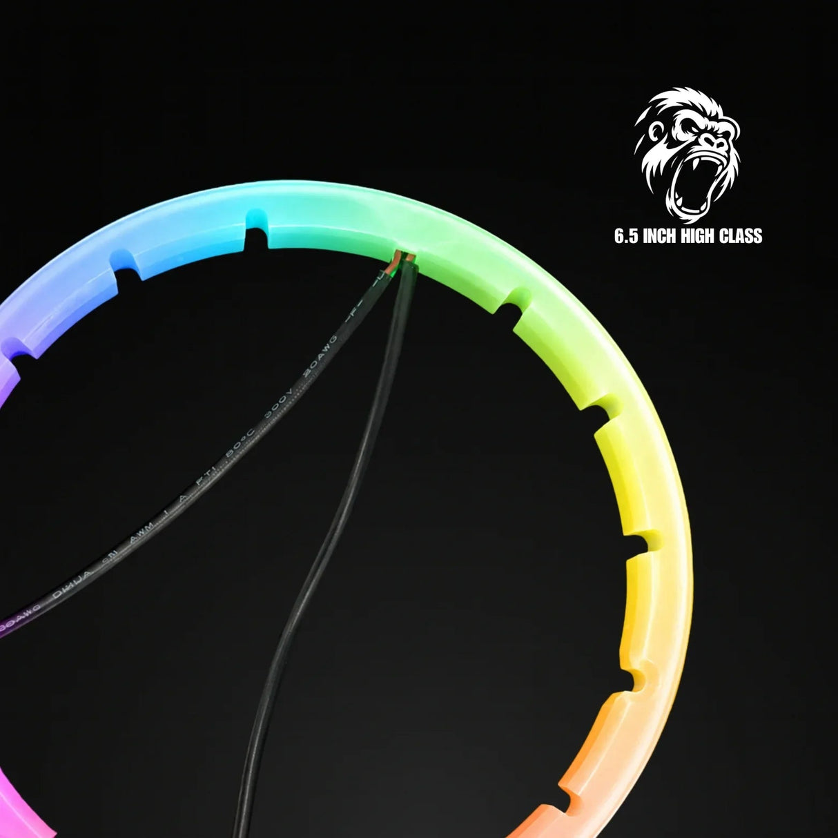 Gorilla Knobz High-Class Series 6.5" Speaker RGB LED Rings Gorilla Knobz
