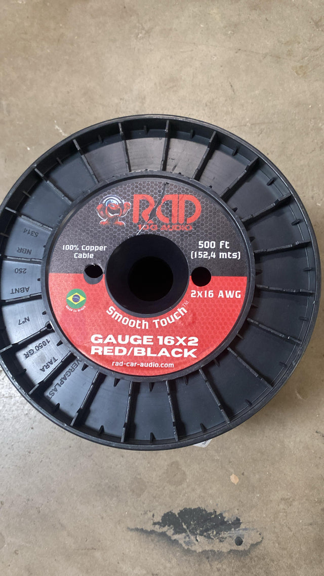 RAD Gauge 16×2 Red/Black (500 ft) RAD