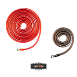 Kit d'installation d'amplificateur 4-GA OFC 100 % cuivre