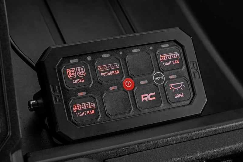 8 Gang Switch Panel
RGB Backlit Buttons | Multifunction Modes ROUGH COUNTRY