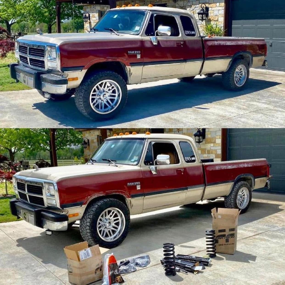 First Gen Gas and Diesel  2wd 2” Leveling Kit Far From Stock