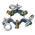 Antenna Down Guy Wire Clamp, 3-Way Guying, Fits Masts up to 2-1/4 inches, Heavy Duty ﻿ TekShack