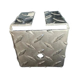 Diamond Plate 1/2 Inch Hole For Pickup Trucks & Jeeps, Box Mount for CB Radio Antenna TekShack