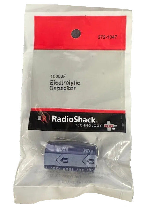 1000UF Axial Lead 50V Electrolytic Capacitor TekShack