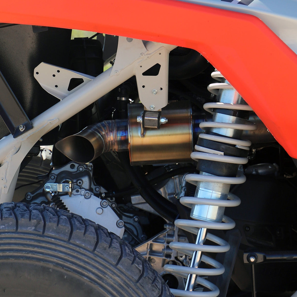 B2G Can Am X3 Rear Storage and Tire Rack Chupacabra Offroad