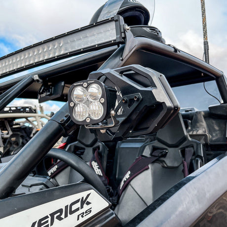 Cuero Race Mirror Light Combo in Black Chupacabra Offroad