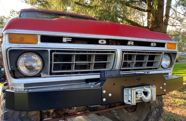 Engineered Vintage 'GOAT' winch bumper - 1967-1979 Ford F-Series Engineered Vintage LLC