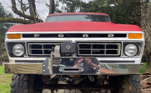 Engineered Vintage 'GOAT' winch bumper - 1967-1979 Ford F-Series Engineered Vintage LLC
