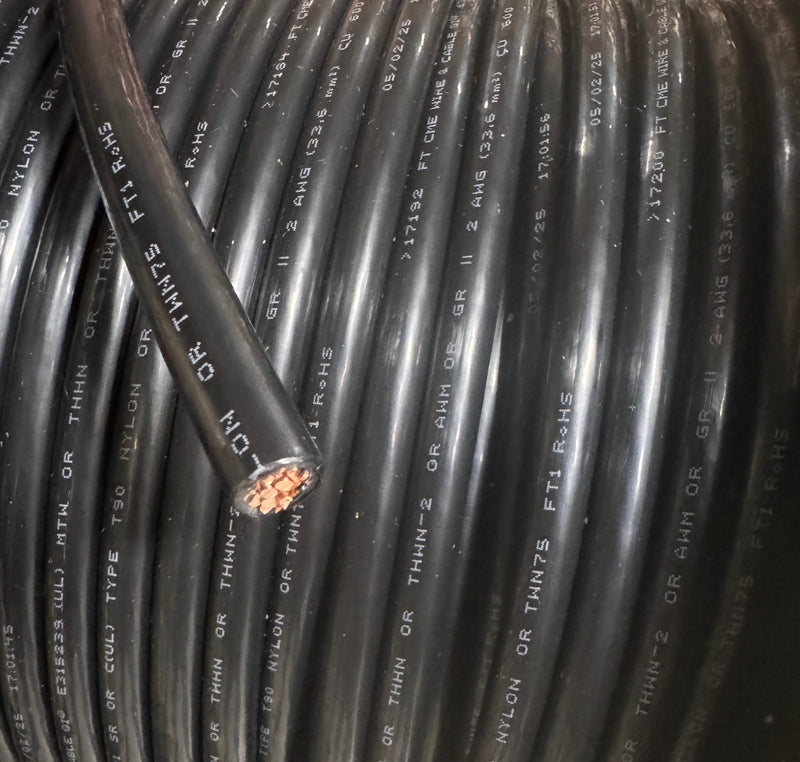 2 AWG THHN/THWN-2 Wire (BY THE FOOT)