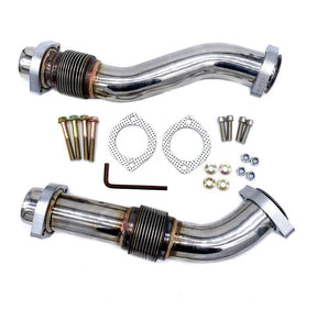 Early 99 Bellowed Up Pipes - 7.3 POWERSTROKE KC Turbos