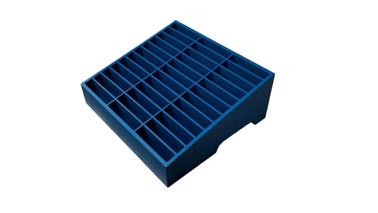 Wooden Slanted Parts Storage Organizer – Multi-Slot Bench-Top Component Tray TekShack